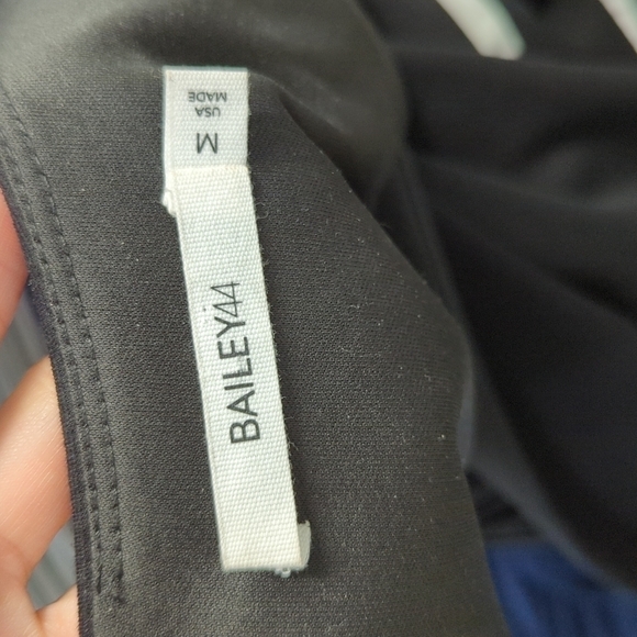 Bailey 44 Crossword Sheath Dress Black White M business preppy classic basic - Picture 5 of 8